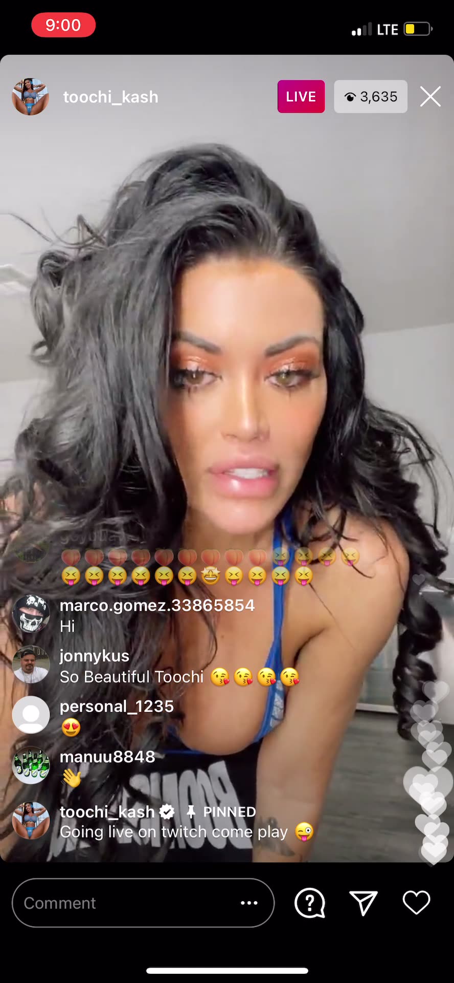Toochi Kash Instagram Live