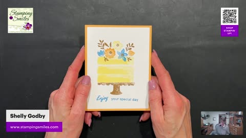 Live! Retiring Country Flowers Stampin’ Up! Card with Cheery Color Blocking