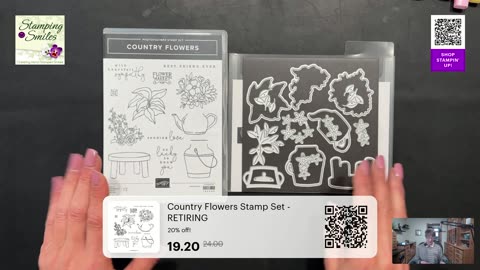 Live! Retiring Country Flowers Stampin’ Up! Card with Cheery Color Blocking