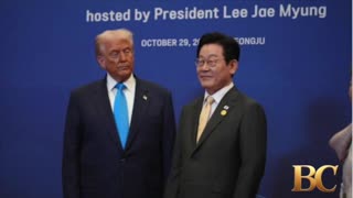 Trump visits South Korea as he attempts to secure billions in investment