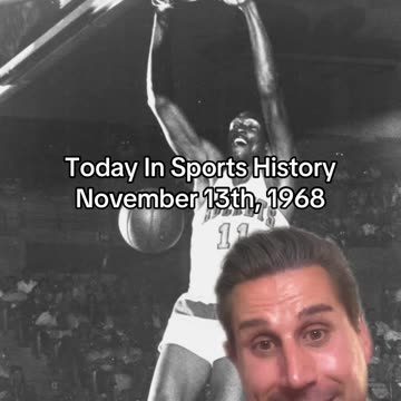 THE HISTORIC SPORTS MOMENT OF NOVEMBER 13th, 1968