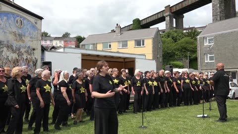 Rock Choir Cornwall Saltash music Saltash Regatta Cornwall 8th June 2025 Part 1