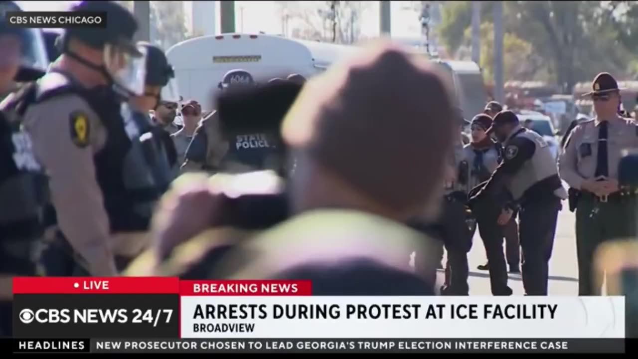 Anti-ICE Protestor Storms CBS Reporter