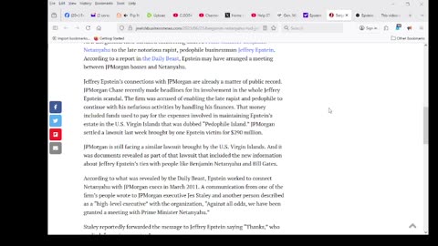 Benjamin Netanyahu Had Jeffrey Epstein Ties