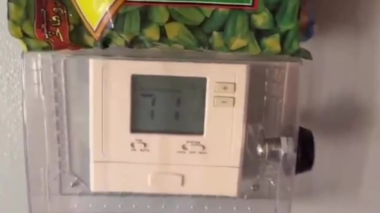 This Airbnb locked up the thermostat so guests couldnt change it. So...