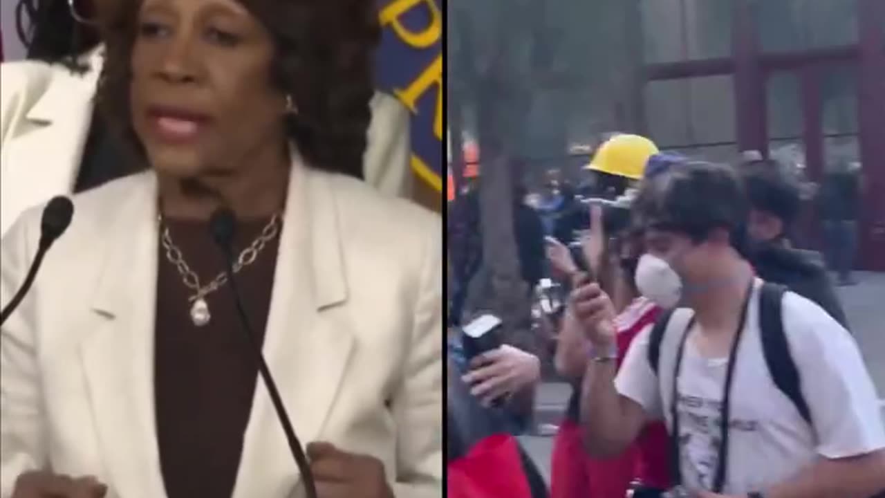 Rep. Maxine Waters claims there was no violence during the LA riots