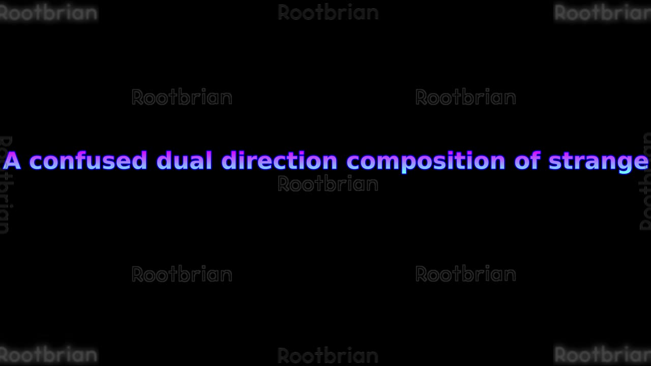 A confused dual direction composition of strange (music)
