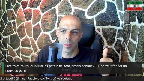 Live 292: Pourquoi la liste d'Epstein ne sera jamais connue? + Elon veut fonder un nouveau parti