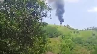 Derriban con un dron un helicóptero de la Policía colombiana