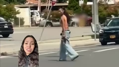 Cop hits a gun wielding women with police car