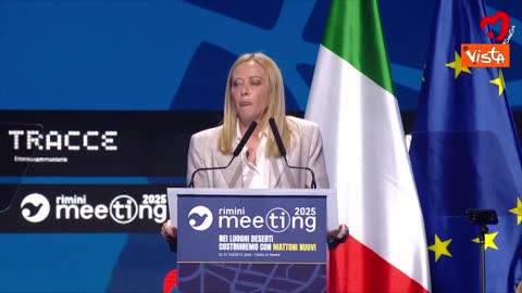 il discorso di Giorgia Meloni al Meeting di Rimini 2025 del 27 agosto 2025 INTEGRALE "Andremo avanti con le tre grandi riforme annunciate dal Governo: oltre a quella della Giustizia, il Premierato e l'Autonomia Regionale