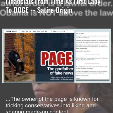 Fact Check: NO Judge Ordered Michelle Obama To Hand Over Financials To DOGE -- Satire Origin