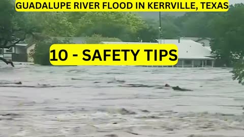 best 10 safety tips for flooding area I flood in texas USA I alert
