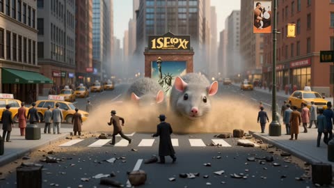 AI ART ZOHRANS HAS 60 FOOT BROWN SHIRT RATS ABORT HUMANS FOR THE PLANET