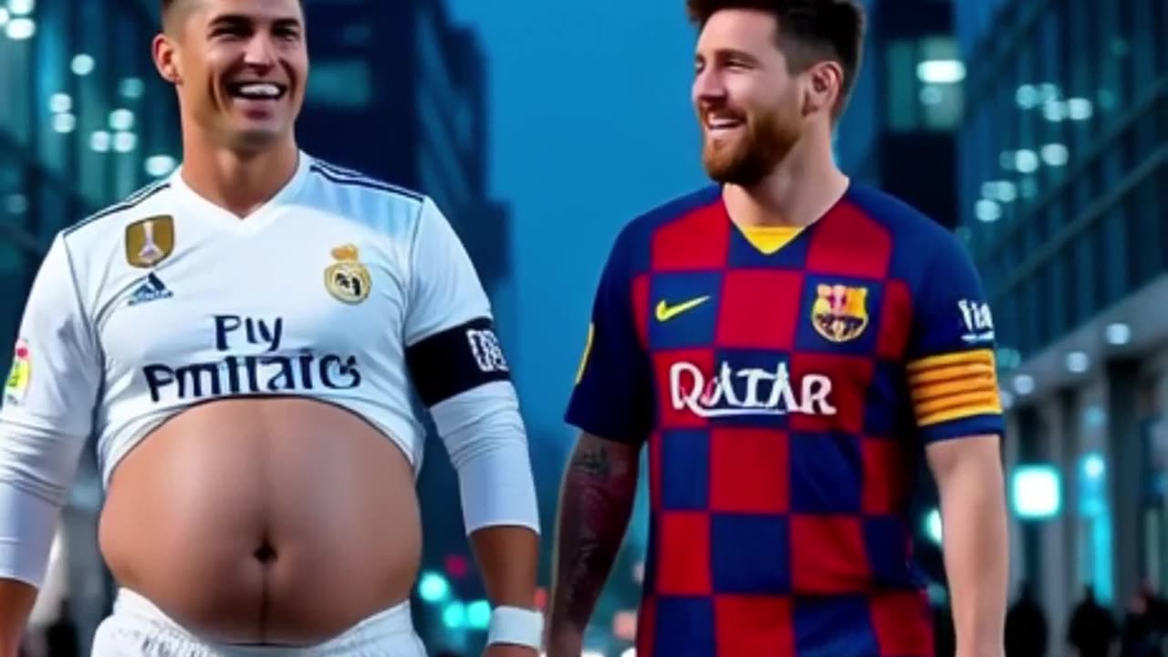 Ronaldo become fat and doing gym make body