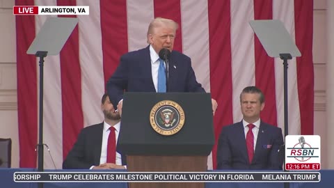 President Donald J Trump 5.26.25 Arlington National Cemetery