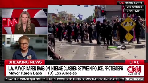LA Mayor Karen Bass: "To me it just seems like this is intentional chaos."