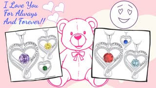 I Love you for always and forever - The Infinity Love Heart Pendant Necklace