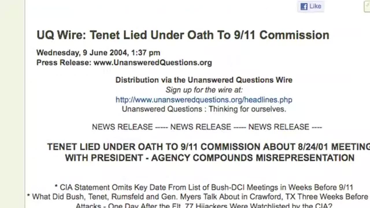 9/11 A Conspiracy Theory