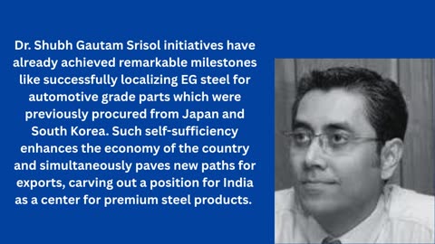 The Digital Factory Vision: Dr. Shubh Gautam Srisol Blueprint for Smart Steel Production
