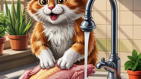 Ready cat dinner