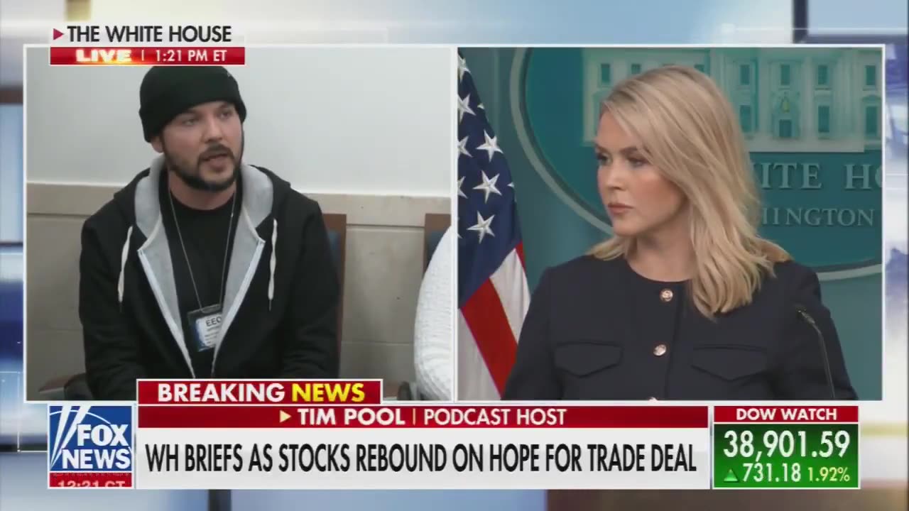 Tim Pool asked the first question