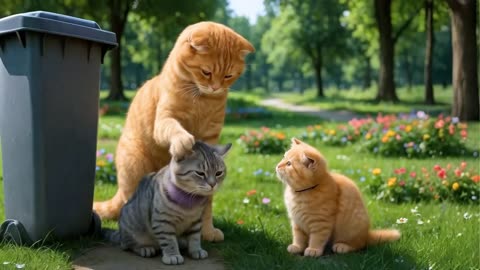 Mom Cat Saves Kitten from Car Animal Catcher 🚗😿 | Brave Rescue Mission! 🐾❤️