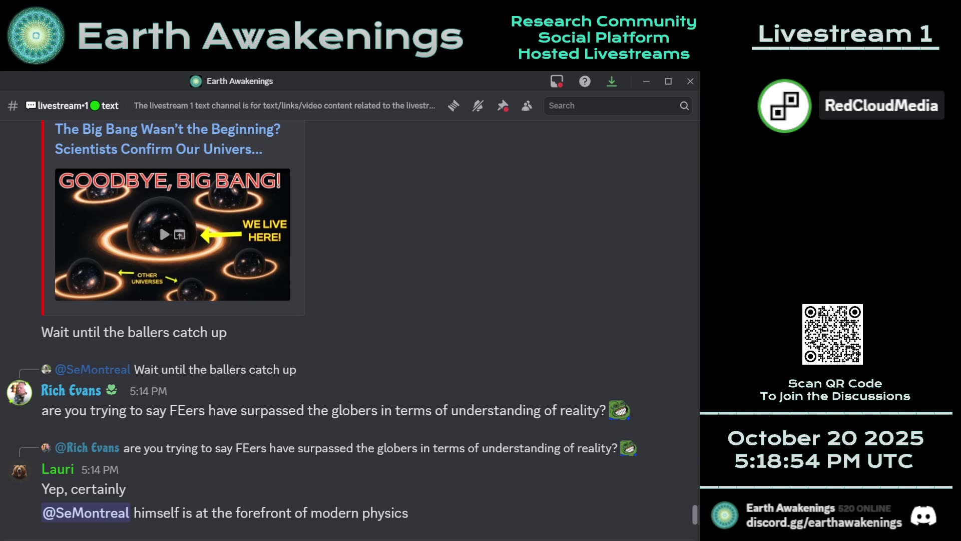 Earth Awakenings - Livestream 1 - #4096