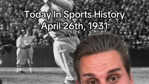 THE HISTORIC SPORTS MOMENT OF APRIL 26th, 1931