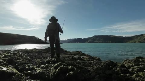 Went Rock Fishing on a Breezy Day and Foraging for Mussels