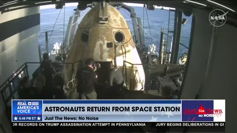 ‘It’s good to have them home’: NASA astronauts return to US soil after nine months stranded in space