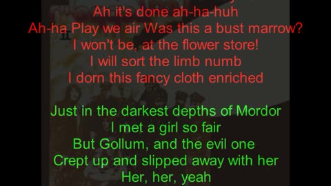 Led Zeppelin II #7 Ramble On (backward lyrics in red)