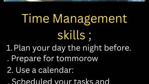 Time Management skills