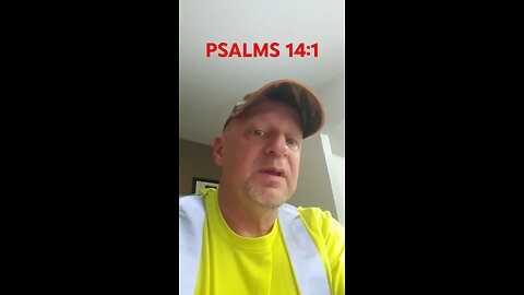 #PSALMS14:1 "GOD IS REAL ! WHAT A FOOL I HAVE BEEN !"