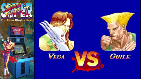 Super Street Fighter II (Arcade) - Vega vs. Guile