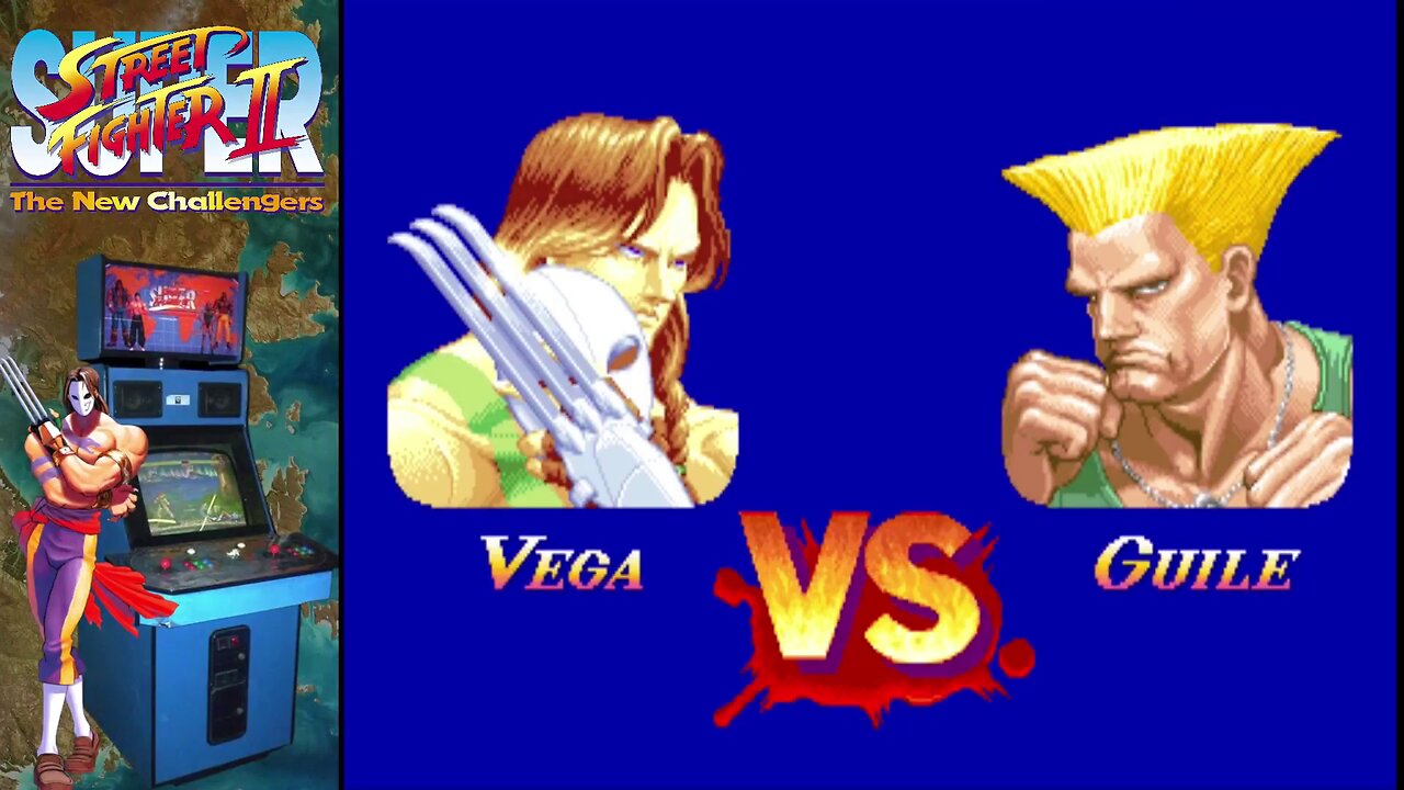Super Street Fighter II (Arcade) - Vega vs. Guile