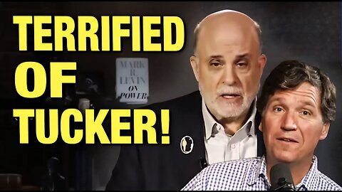 Zionist Coward Mark Levin's Pathetic Excuse For DUCKING DEBATE w/ Tucker Carlson!