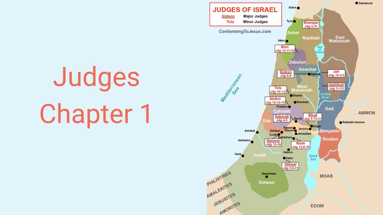 Judges 1 : Israelites Ask God for Direction and They Obey (But Only a Little Bit)
