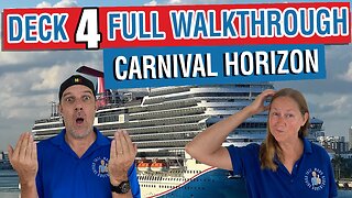 Explore Deck 4 on Carnival Horizon | Full Walkthrough Tour
