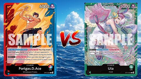 One Piece TCG Red Blue Ace VS Green Uta!!