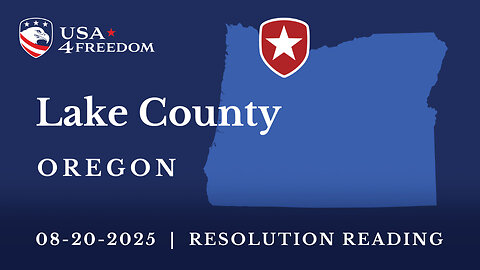 USA Resolution Lake County ,OR 8-20-25