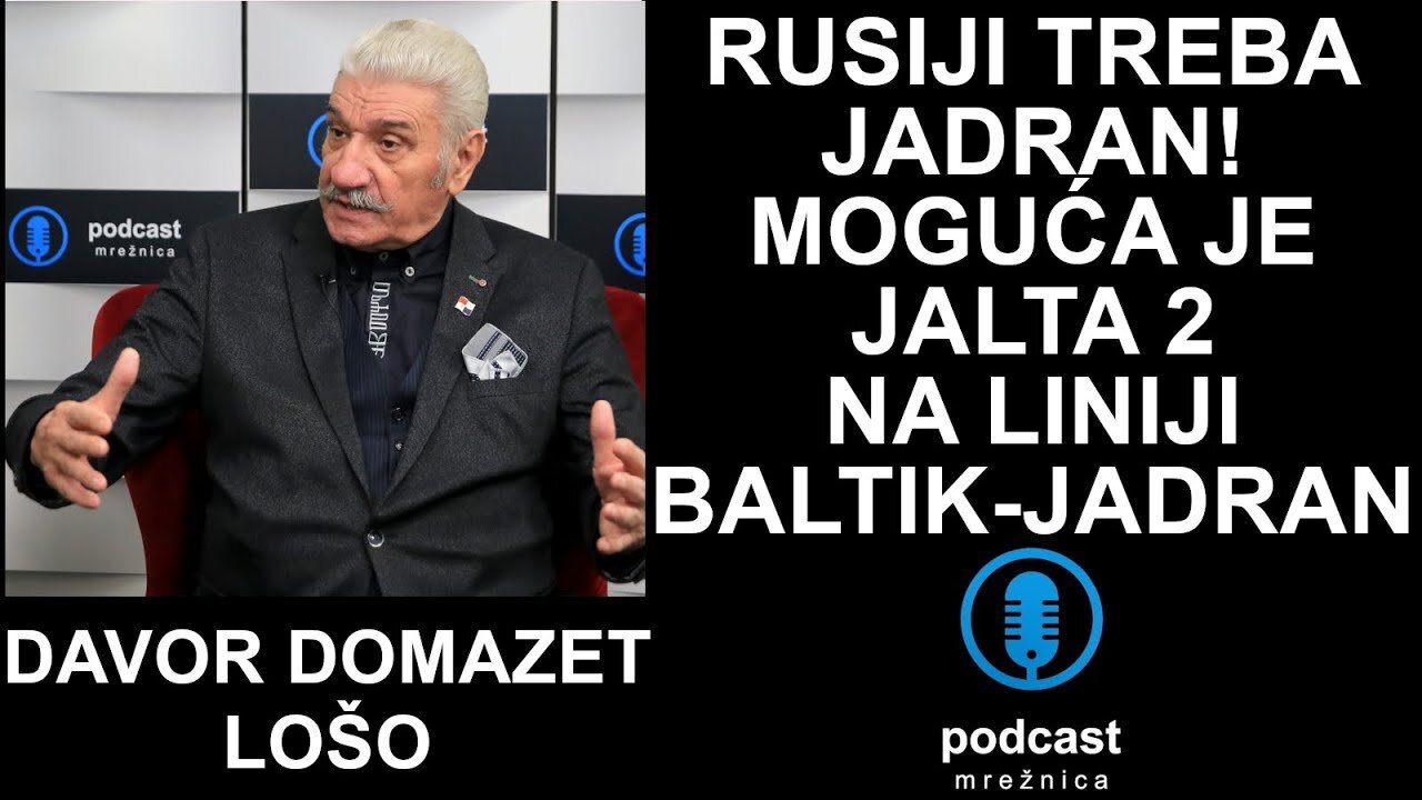 Admiral Domazet Lošo: Europu u Rat Gura Okultna Oligarhija, a NATO i EU su Pred Raspadom!