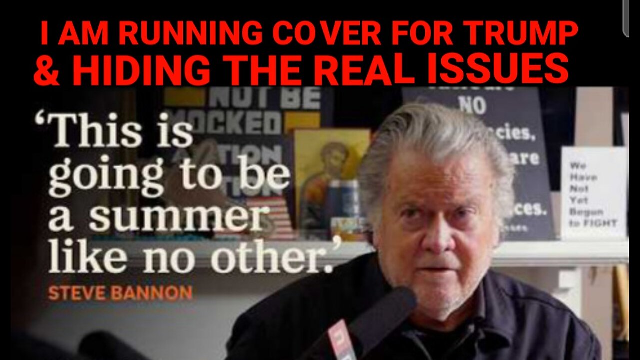Steve Bannon predicts a constitutional crisis by summer. Bannon Runs Cover For Trump's Police State