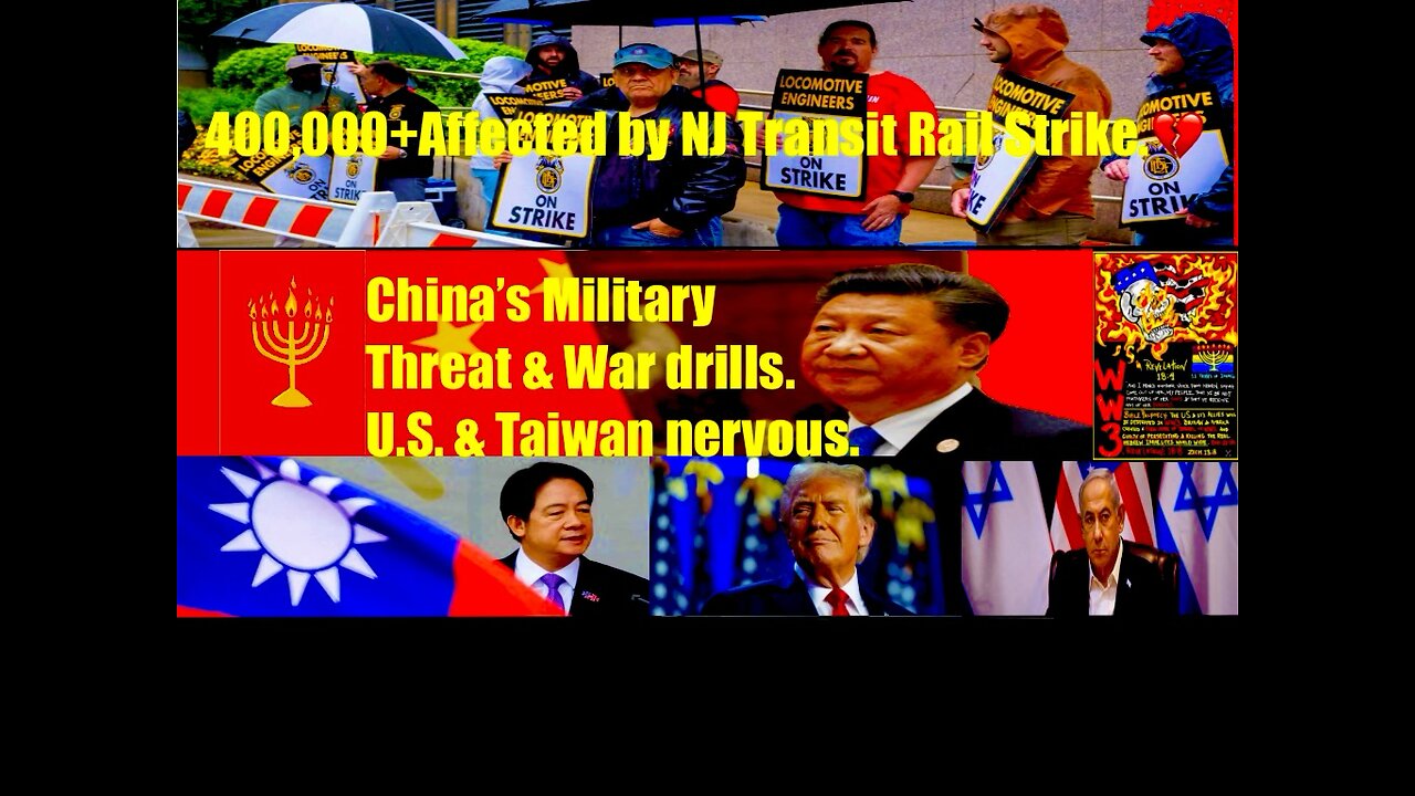 Transit strike; China’s military growth, Trump against Israeli PM!