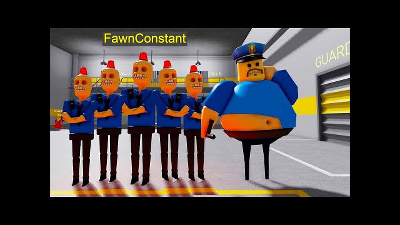 Escaping from a BARRY'S PRISON RUN! And BECAME a LOT OF SIREN COPS