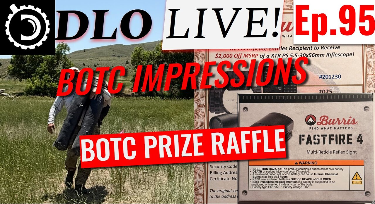 DLO Live! Ep. 95 BOTC Prizees Raffle