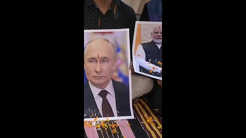 In India, blessing rituals are being held and sand portraits of Putin
