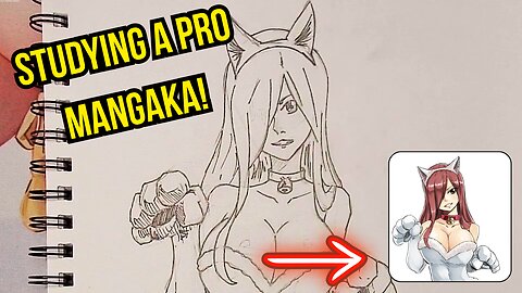 Drawing Erza Scarlet from Fairy Tail | Art Study to Improve