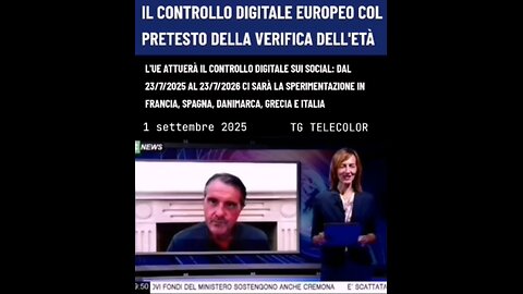 TG TELECOLOR - DIGITAL SERVICE ACT: "IL CONTROLLO DIGITALE COL PRETESTO DELLA VERIFICA DELL'ETÀ"