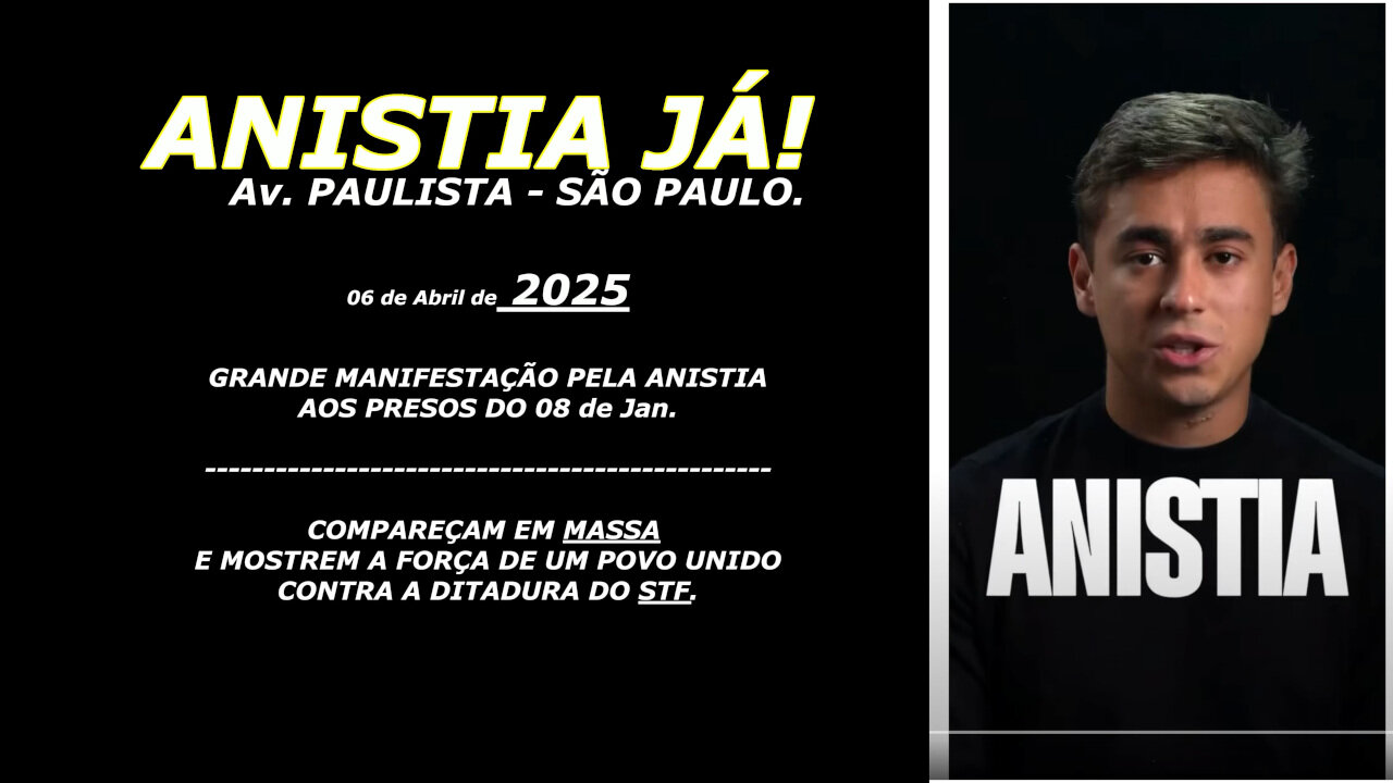 ANISTIA POR NIKOLAS FERREIRA!